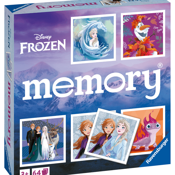 Ravensburger - memory® versione frozen, 64 tessere, gioco da tavolo, 3+ anni - DISNEY PRINCESS, RAVENSBURGER, Disney, Frozen