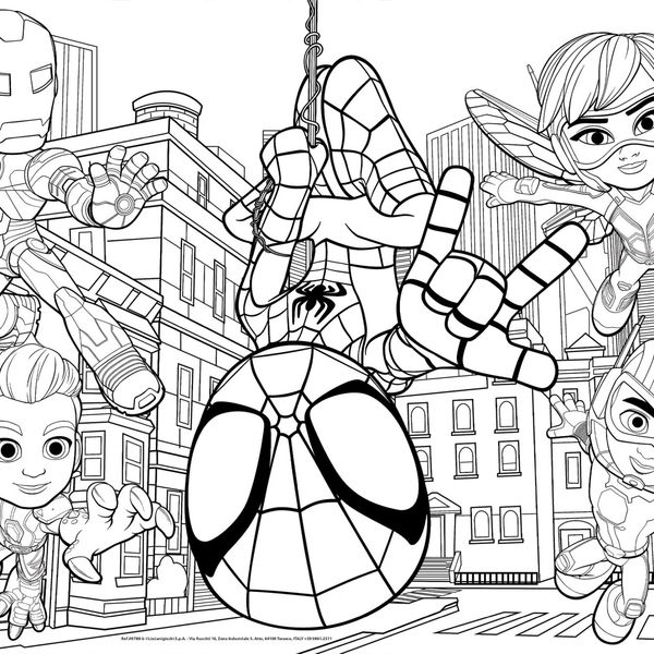 Marvel puzzle df maxi floor  2 x 24 spidey - LISCIANI, SPIDEY, MARVEL
