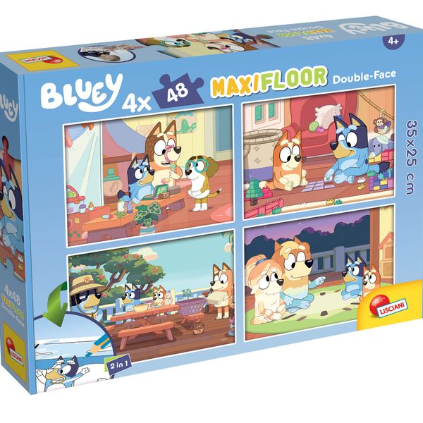 Bluey puzzle maxifloor 4 x 48 - 4302, LISCIANI