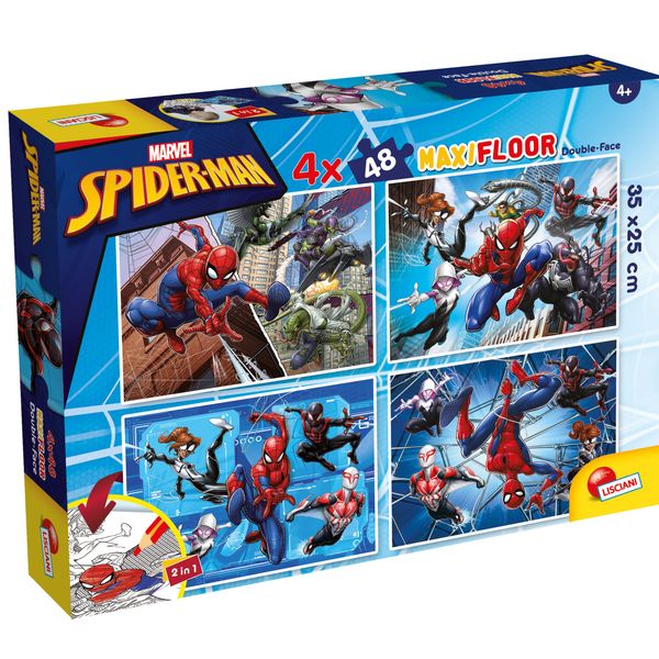 Marvel puzzle maxifloor 4 x 48  spiderman - LISCIANI, Avengers, Spiderman