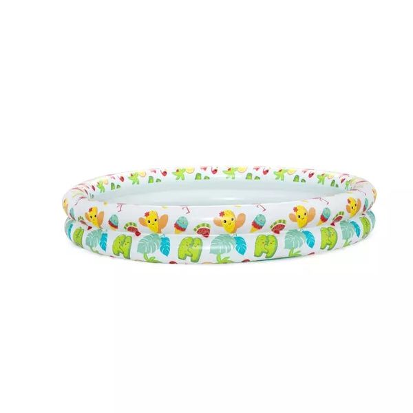 Set piscina barriera corallina a 2 anelli cm. 122x20. include: pallone cm. 41 e salvagente cm. 51 - Bestway