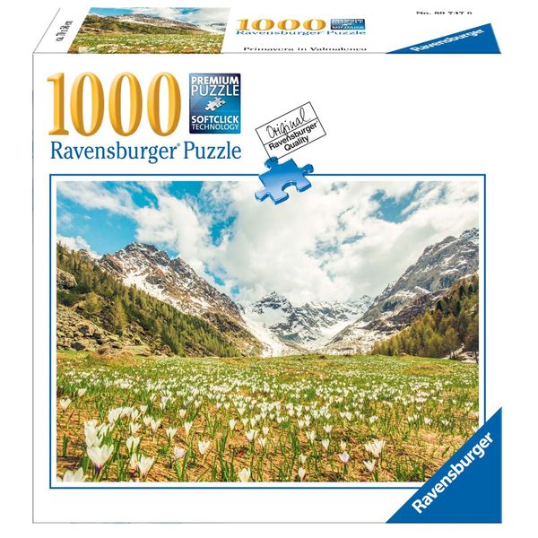 Ravensburger - puzzle primavera in valmalenco, collezione meraviglie italiane, 1000 pezzi, puzzle adulti - RAVENSBURGER