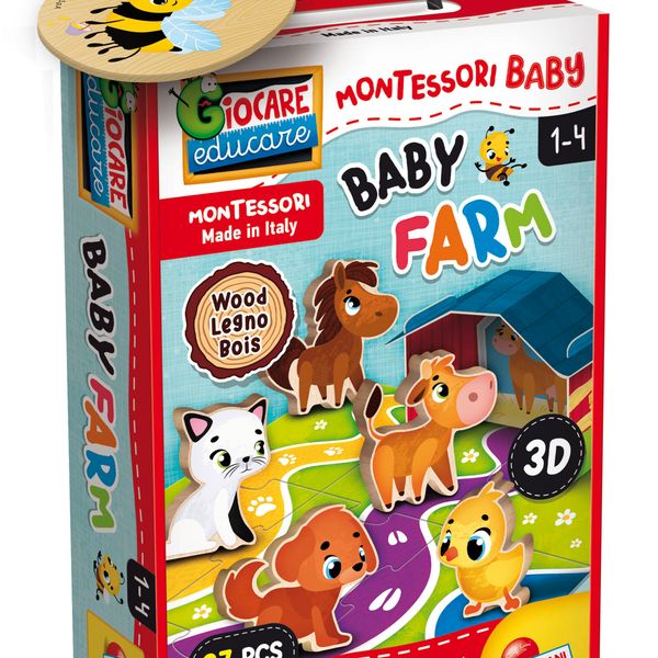 Montessori baby legno baby farm - LISCIANI