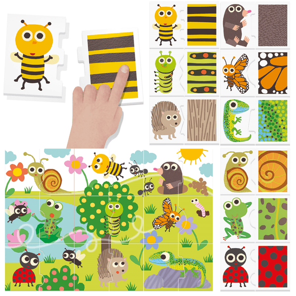 Tocca & osserva. tocca e scopri gli animali. montessori. 2-4 anni - HEADU