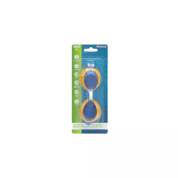 Occhialini lightning swimmer, 3-6 anni, 3 colori assortiti in silicone , lenti con protezione  uv - Bestway