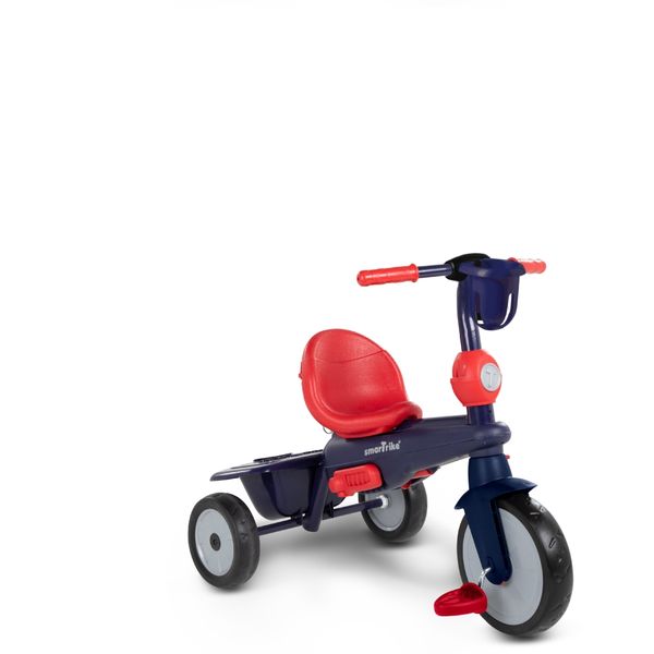 Smartrike vanilla 4 in 1 triciclo per bambini dai 15 mesi con maniglione direzionale touch steering e equipaggiamento di sicurezza - blu navy - SMART TRIKE, SUN&SPORT