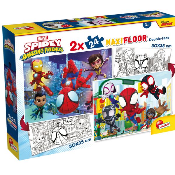 Marvel puzzle df maxi floor  2 x 24 spidey - LISCIANI, SPIDEY, MARVEL