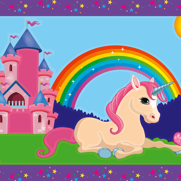Ravensburger - creart serie junior, unicorni, kit dipingere con i numeri, contiene 2 tavole prestampate, pennello, colori, gioco creativo per maschi e femmine dai 5+ anni di età - RAVENSBURGER