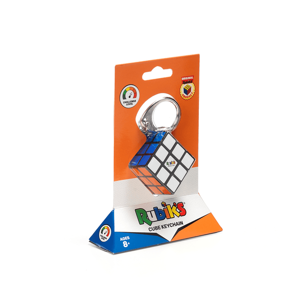 Il cubo di rubik's 3x3 originale, edizione in miniatura. accessorio portachiavi con cubo 3x3 funzionante, per bambini dagli 8+, rompicapo professionale a combinazione di colori. - 