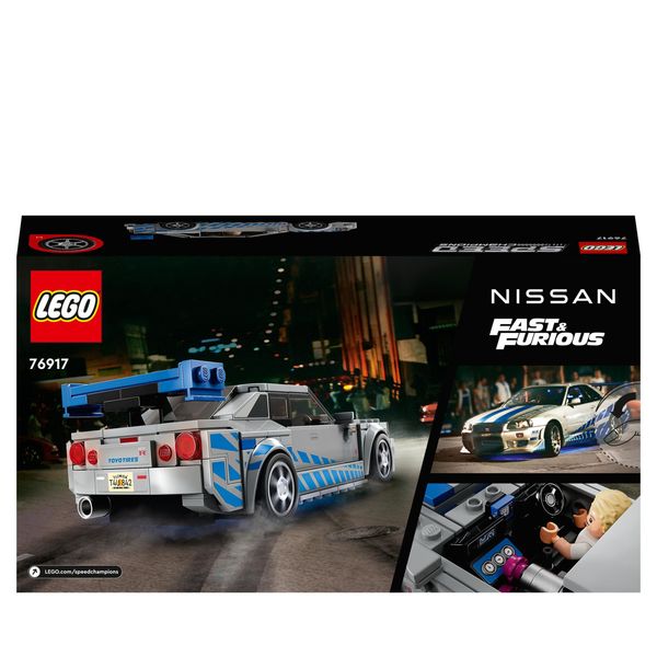 Lego speed champions 76917 2 fast 2 furious nissan skyline gt-r (r34) macchina giocattolo da collezione 2023, giochi per bambini - LEGO SPEED CHAMPIONS, LEGO