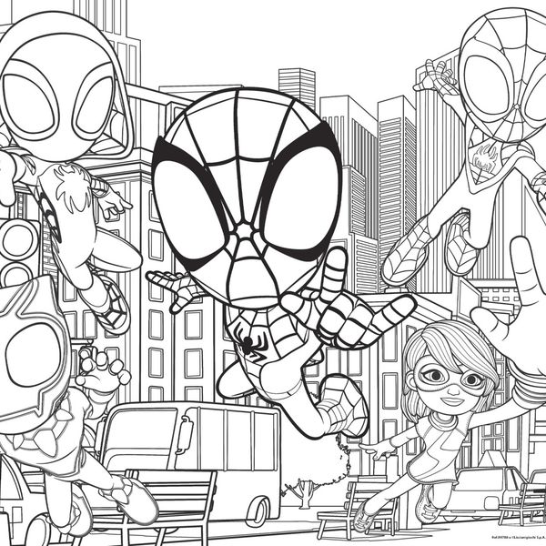 Marvel puzzle df maxi floor  2 x 24 spidey - LISCIANI, SPIDEY, MARVEL