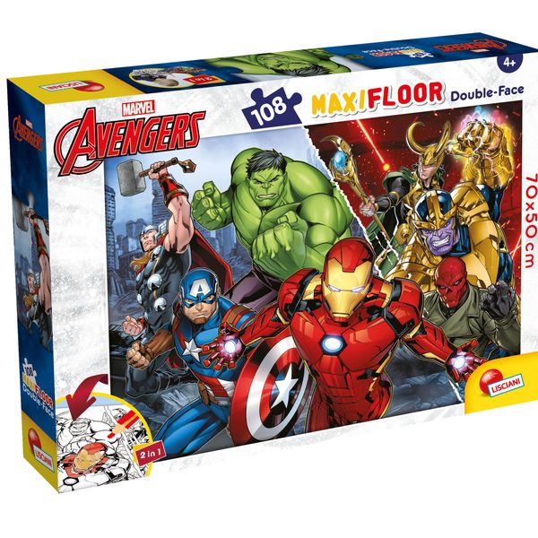 Marvel puzzle df  maxi floor 108 avengers - LISCIANI, Avengers, MARVEL