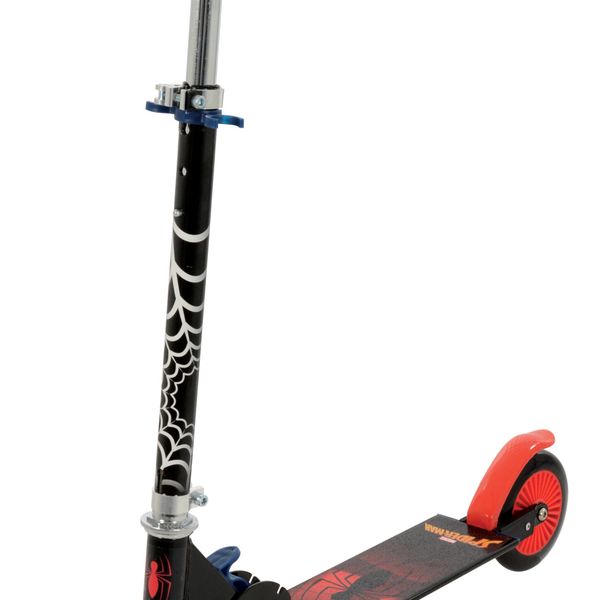 Monopattino a 2 ruote di spiderman - manubrio regolabile, portata kg 50, cuscinetti abec5, adatto a bambini da 3 a 8 anni - Spiderman