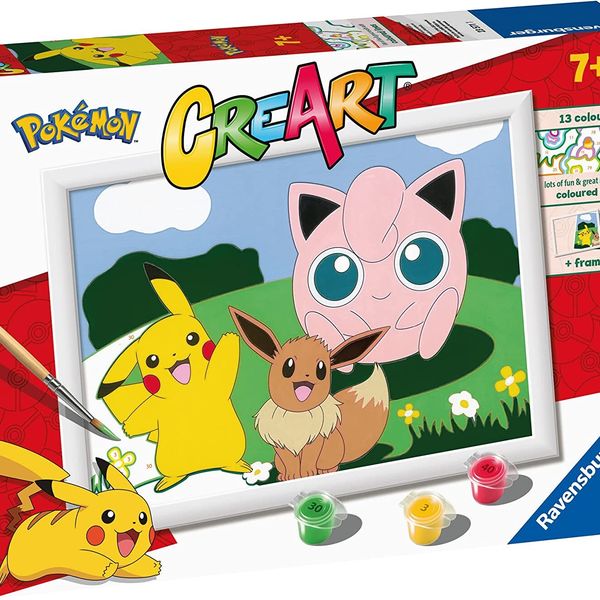 Ravensburger - creart serie d: pokémon classics, kit per dipingere con i numeri, gioco creativo per bambini 7+ anni - CREART, POKEMON, RAVENSBURGER