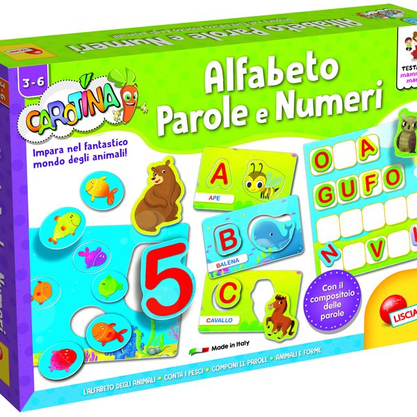 Carotina alfabeto parole e numeri - LISCIANI