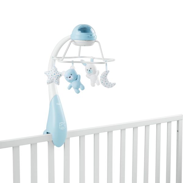 Chicco - giostrina musicale arcobaleno azzurra, 0m+ - Chicco