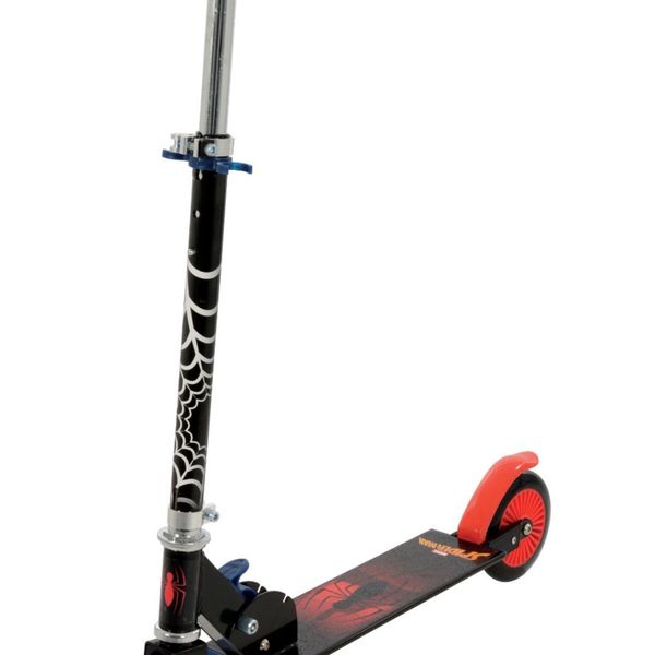 Monopattino a 2 ruote di spiderman - manubrio regolabile, portata kg 50, cuscinetti abec5, adatto a bambini da 3 a 8 anni - Spiderman