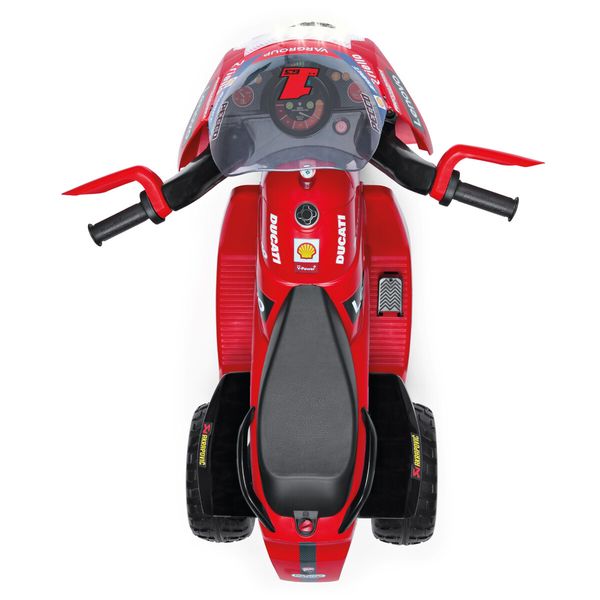 Divertimento in pole position con la moto elettrica ducati con luci e suoni - peg perego - Peg Perego