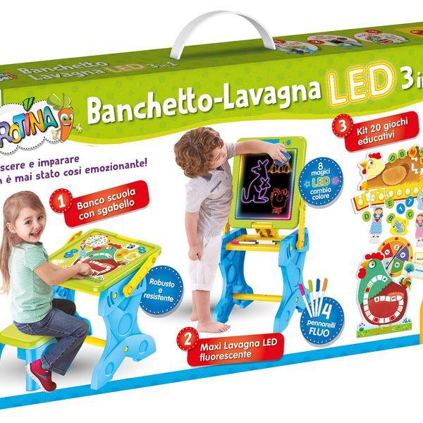 Carotina banchetto lavagna led 3 in 1 - LISCIANI