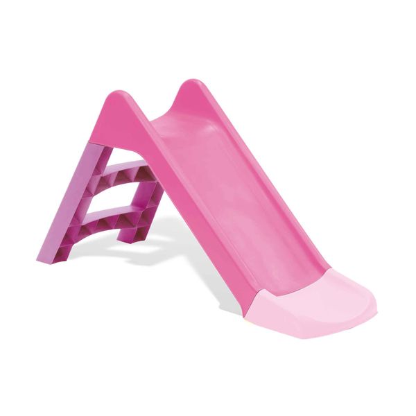 Scivolo per bambini, 3 gradini antiscivolo, verde e rosa, massimo supporto di 30 kg, facile e veloce da montare - disponbile in verde e rosa - SUN&SPORT