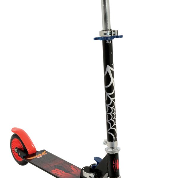 Monopattino a 2 ruote di spiderman - manubrio regolabile, portata kg 50, cuscinetti abec5, adatto a bambini da 3 a 8 anni - Spiderman