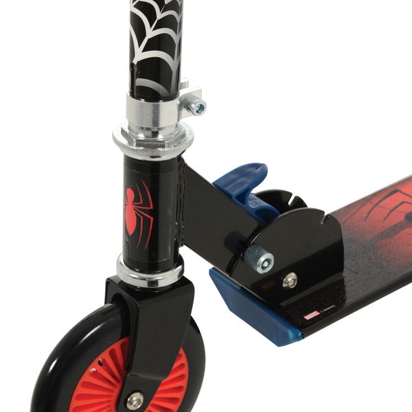 Monopattino a 2 ruote di spiderman - manubrio regolabile, portata kg 50, cuscinetti abec5, adatto a bambini da 3 a 8 anni - Spiderman