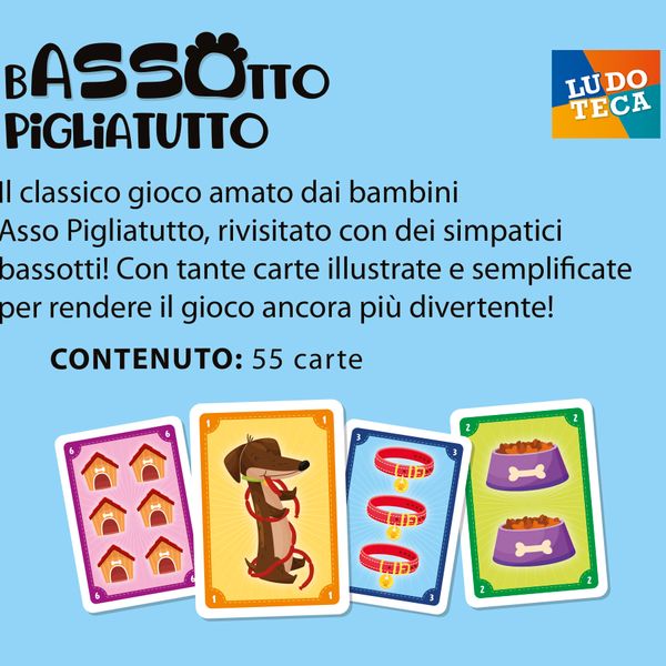 Ludoteca le carte dei bambini bassotto pigliatutto - LISCIANI