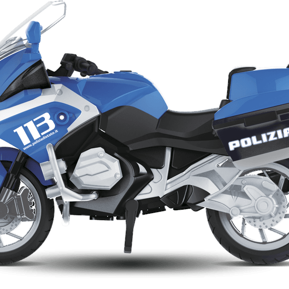 Moto polizia con luci e suoni con licenza ufficiale - 