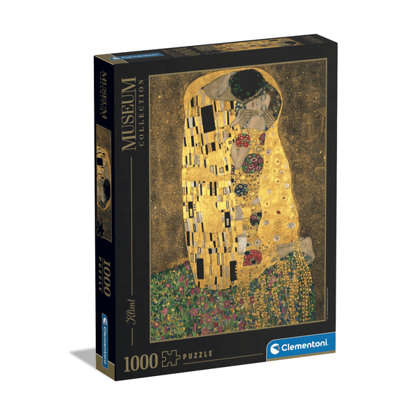 Clementoni puzzle museum collection - klimt, "the kiss" - 1000 pezzi, puzzle adulti - CLEMENTONI