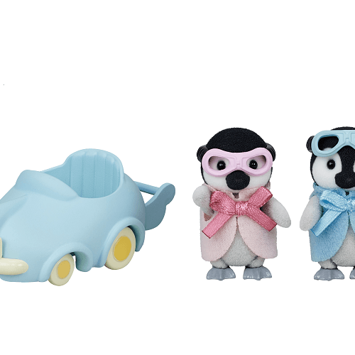 Pinguini con auto -  personaggi e playset del meraviglioso mondo sylvanian families - SYLVANIAN FAMILIES