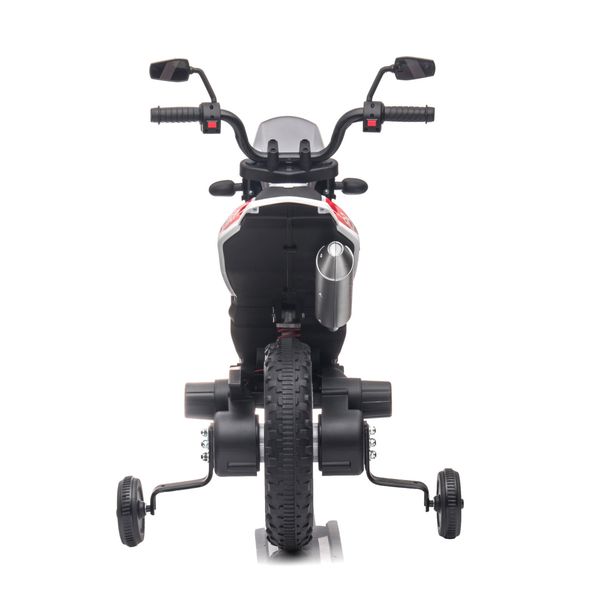 Mini moto elettrica per bambini aprilia motocross rx125 bianca - 
