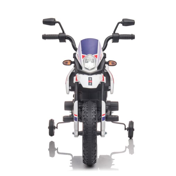 Mini moto elettrica per bambini aprilia motocross rx125 bianca - 