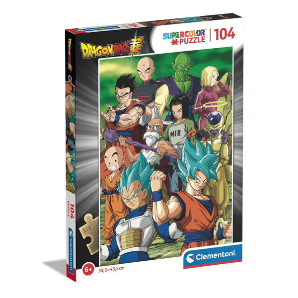 Clementoni supercolor puzzle - dragonball - 104 pezzi, puzzle bambini 6 anni - CLEMENTONI