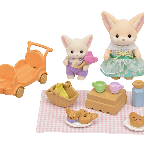 Set picnic al sole – sorella e bebè volpe fennec -personaggi e playset del meraviglioso mondo sylvanian families - SYLVANIAN FAMILIES