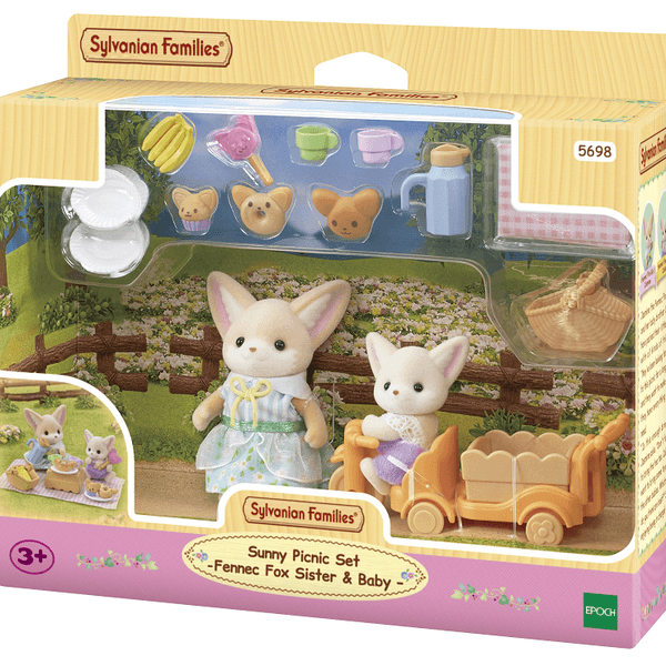 Set picnic al sole – sorella e bebè volpe fennec -personaggi e playset del meraviglioso mondo sylvanian families - SYLVANIAN FAMILIES