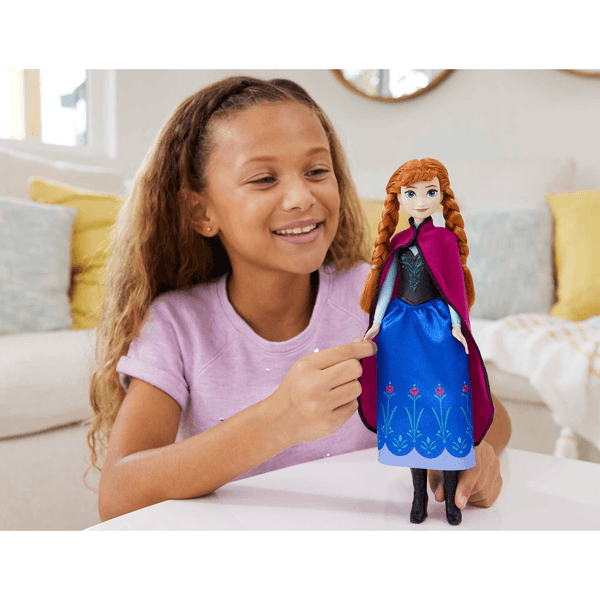 Disney frozen - anna, bambola con abito elegante e accessori ispirati al film dsney frozen 1, giocattolo per bambini, 3+ anni, hlw49 - DISNEY PRINCESS, Disney, Frozen