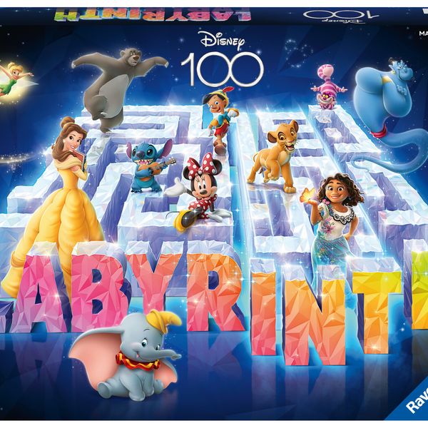 Ravensburger – labirinto magico disney 100th anniversary labyrinth, gioco da tavolo, da 2 a 4 giocatori, 7+ anni - RAVENSBURGER, Disney