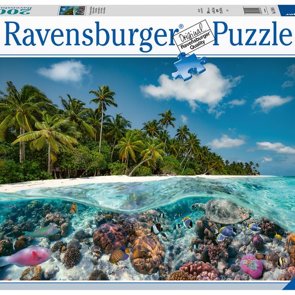 Ravensburger - puzzle un tuffo alle maldive, 2000 pezzi, puzzle adulti - RAVENSBURGER
