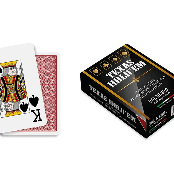 Carte texas hold'em casino quality - mazzo rosso - DAL NEGRO