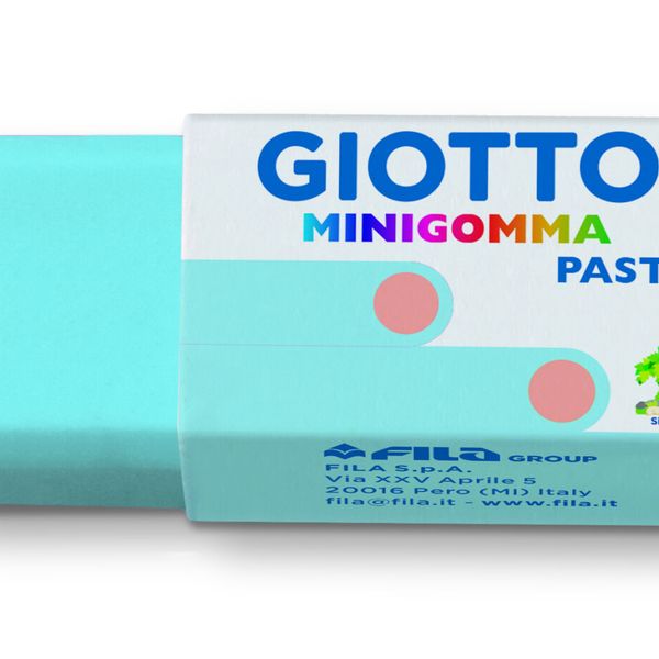Giotto mini gomma pastel - confezione 5 minigomme colori pastello - GIOTTO