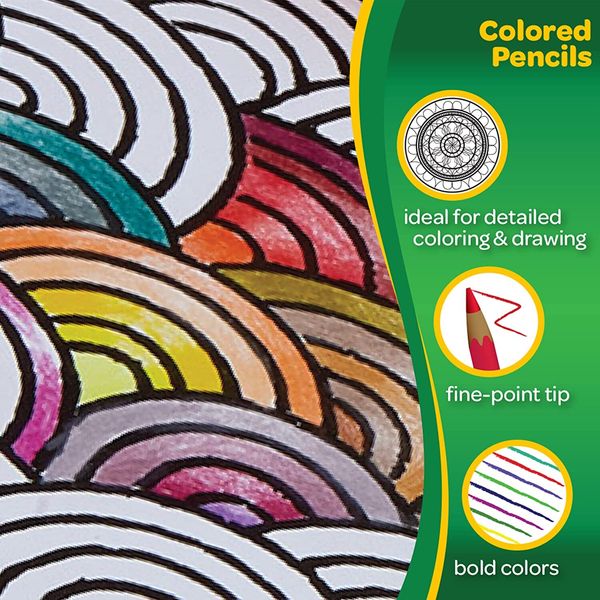 Crayola - scatola da 12 matite colorate di legno fsc - pastelli colorati con mina resistente - CRAYOLA