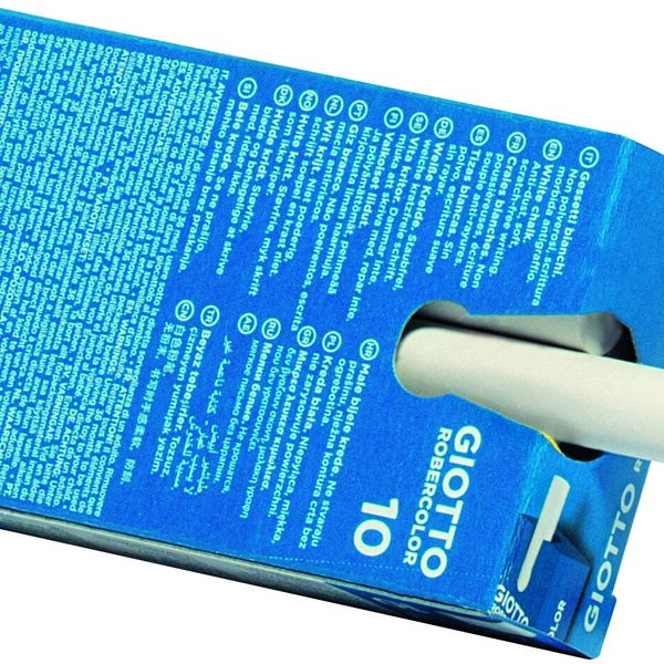 Giotto gessetti tondi bianchi - astuccio con doppia confezione ( 2 x 10 pz) - GIOTTO