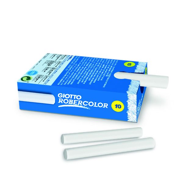 Giotto gessetti tondi bianchi - astuccio con doppia confezione ( 2 x 10 pz) - GIOTTO
