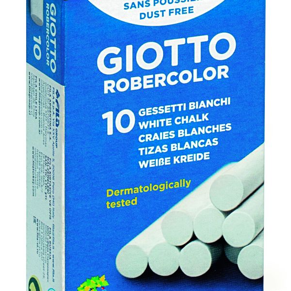 Giotto gessetti tondi bianchi - astuccio con doppia confezione ( 2 x 10 pz) - GIOTTO