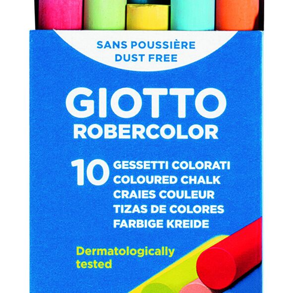 Giotto gessetti tondi colorati - astuccio con doppia confezione ( 2 x 10 pz) - GIOTTO
