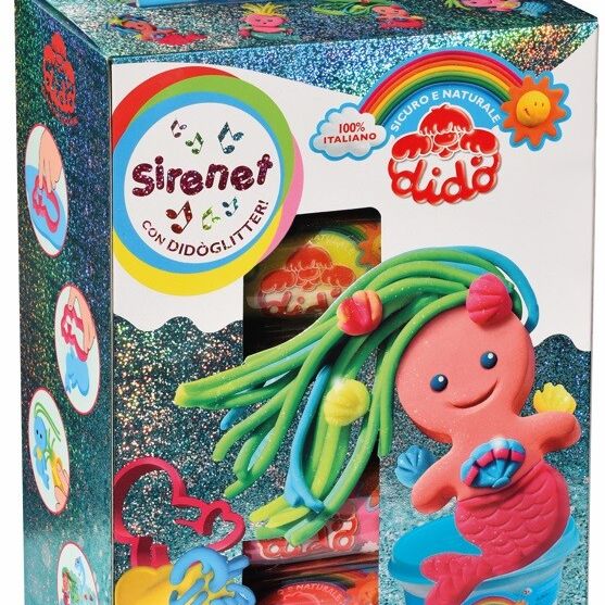 Dido' giocacrea fantamici sirenet - set creativo con pasta per giocare - DIDO'