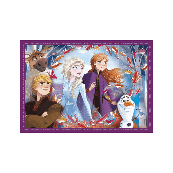 Clementoni supercolor puzzle 4in1 disney frozen - 1x12 + 1x16 + 1x20 + 1x24 pezzi, puzzle bambini 3 anni - CLEMENTONI, DISNEY PRINCESS