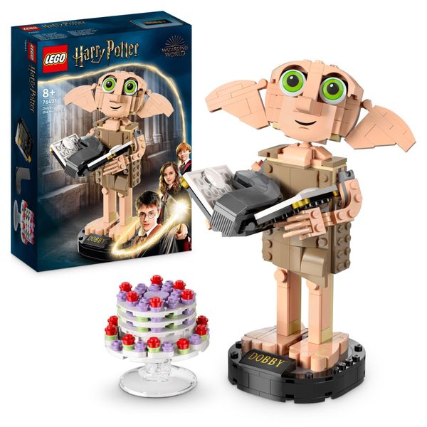 Lego harry potter 76421 dobby l'elfo domestico, modello snodabile di personaggio iconico, gioco da collezione, regalo 8+ anni - Harry Potter, LEGO® Harry Potter™, Lego