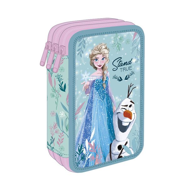 Astuccio coolpack - frozen, multiscomparto  3 zip , completo con 46 pezzi - DISNEY PRINCESS, Coolpack, Frozen