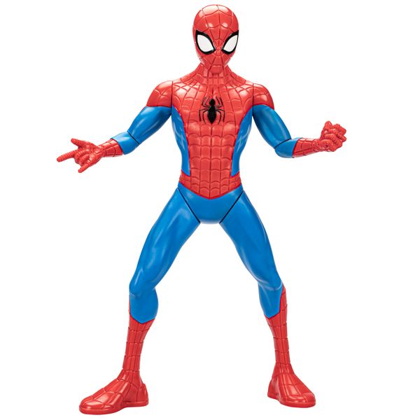 Hasbro marvel, spider-man thwip, action figure in scala da 33 cm, giocattoli di supereroi per bambini e bambine, dai 5 anni in su, accessori blaster lanciaragnatela inclusi - Spiderman